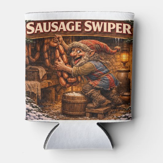 Sausage Swiper Yule Lad can cooler 缶クーラー (正面)