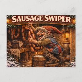 Sausage Swiper Yule Lad postcard ポストカード
