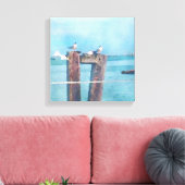 Sausalitoの波止場 キャンバスプリント (インサイチュ (リビング))