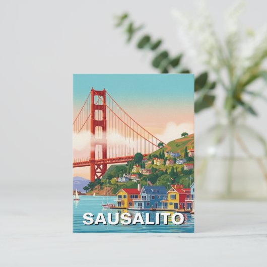 Sausalito California ポストカード (スタンド正面)