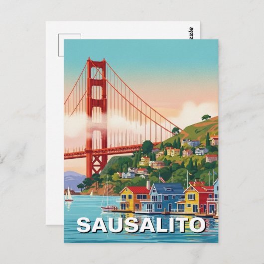 Sausalito California ポストカード (正面/裏面)