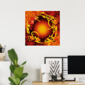 sauterelle Fleur de vie ポスター (ホームオフィス)