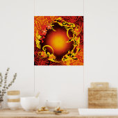 sauterelle Fleur de vie ポスター (キッチン)