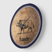 Sauuhr ラージ壁時計 (傾斜)