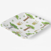 Sauvanna Arbres et Poussins Africains ペーパープレート (傾斜あり)