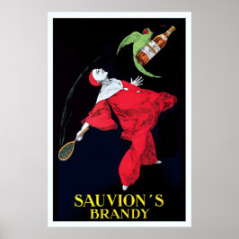 Sauvion's Brandy Vintage Food and Drink Poster by ポスター