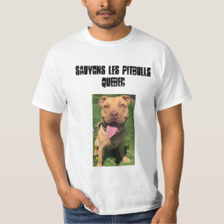Sauvonsのlesのピットブルケベック Tシャツ