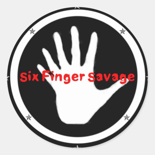 SAVAGEステッカー ラウンドシール (正面)