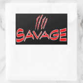 Savage 長方形シール (バッグ)