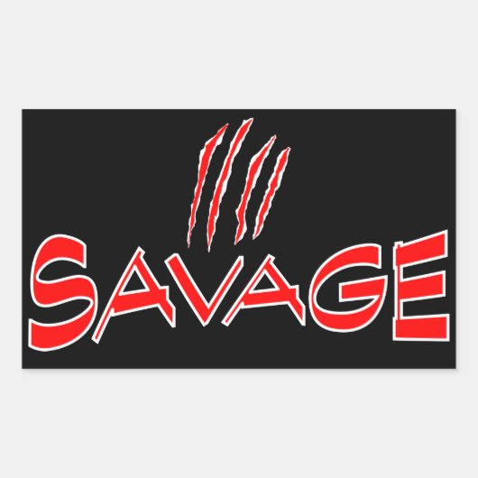 Savage 長方形シール (正面)
