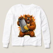 Savage Bear Grating Cheese | Funny Aggressive Anim (デザイン正面)