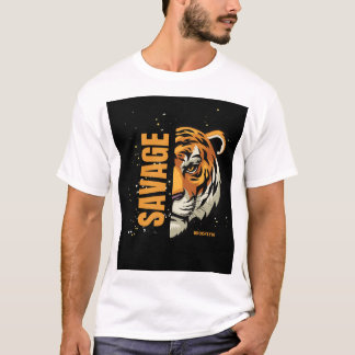 Savage Brooklyn Tiger Graphic – アーバンストリートウェアS Tシャツ