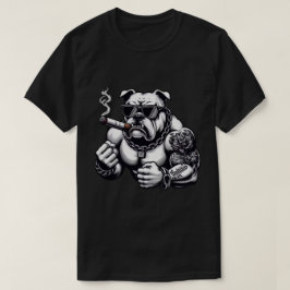 Savage Bulldog – ストリート反逆の雰囲気Tシャツ Tシャツ