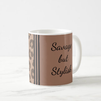 Savage but Stylish Leopard Print  コーヒーマグカップ