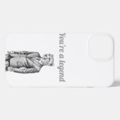 Savage Dapper Tiger in a Suet Phone Case iPhoneケース (裏面横)