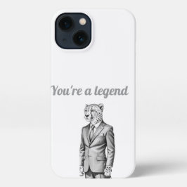 Savage Dapper Tiger in a Suet Phone Case iPhone 13ケース