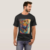 Savage Elegance: Tiger Men's T-Shirt Tシャツ (正面フル)