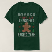 Savage Family Christmas Baking Team Matching ginge Tシャツ (デザイン正面)