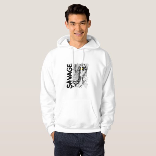 SAVAGE Graphic Aesthetic Hoodie パーカ (正面フル)