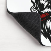 Savage Santa Claus Smoking Cigar Christmas  マウスパッド (コーナー)