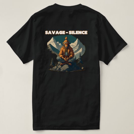 Savage Silence Tシャツ (デザイン裏面)