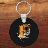 Savage Tiger,brooklyn Made, Graphic Tees Tiger, Mo キーホルダー (正面)