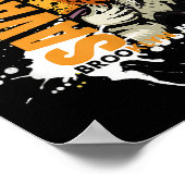 Savage Tiger,brooklyn Made, Graphic Tees Tiger, Mo ポスター (角)