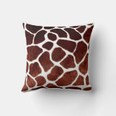 Savanna Grace: Giraffeシルエット・アフリカインスパイア クッション (裏面)