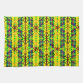 Savanna Remix:アフロセントリック動物コラージュ キッチンタオル (横)