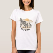 Savanna Stride Zebra Family Tee Tシャツ (正面)