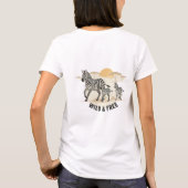 Savanna Stride Zebra Family Tee Tシャツ (裏面)