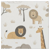 Savanna Sunrise Safari Pattern ID1259 ファブリック (クローズアップ)