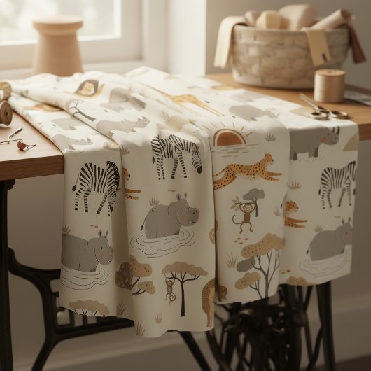 Savanna Sunrise Safari Pattern ID1259 ファブリック