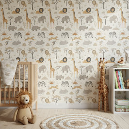 Savanna Sunrise Safari Pattern ID1259 壁紙