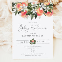 SAVANNAHかわいい小さな桃の赤ちゃんシャワー