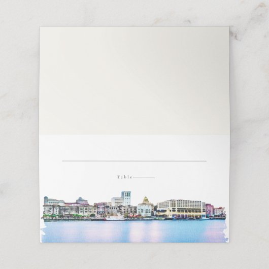 SAVANNAHジョージアスカイラインゲストネーム座席表 プレイスカード (外部開封)