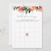 SAVANNAHピーチブライダルシャワービンゴゲーム 招待状 (正面)