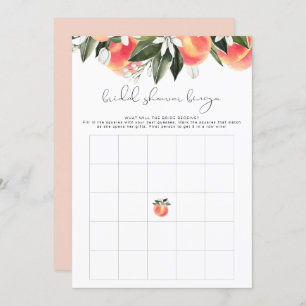 SAVANNAHピーチブライダルシャワービンゴゲーム 招待状