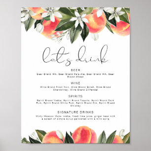 SAVANNAHピーチレッツドリンクバー ポスター