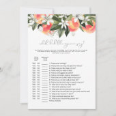 SAVANNAHピーチ何が新郎はブライダルゲームと言った 招待状 (正面)