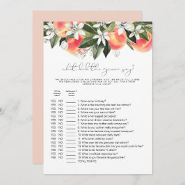 SAVANNAHピーチ何が新郎はブライダルゲームと言った 招待状