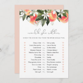 SAVANNAHピーチ彼女はむしろブライダルゲーム 招待状