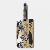 Savannah付き/カスタムモノグラムと名前 ラゲッジタグ (裏面縦)