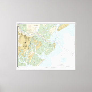 Savannah川とWassawサウンド11512 縁ど with  キャンバスプリント