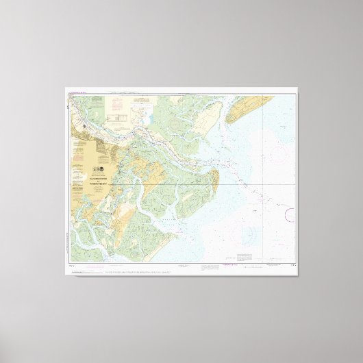 Savannah川とWassawサウンド11512 縁ど with  キャンバスプリント (正面)