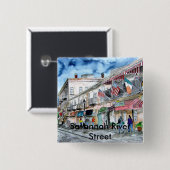 、Savannah川savannah_river_street_painting… 缶バッジ (正面&裏面)