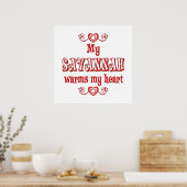 Savannah猫が私のハート ポスター (キッチン)