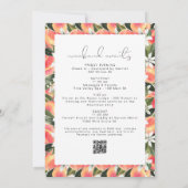 SAVANNAH私の桃のバチェロレッテ 招待状 (裏面)