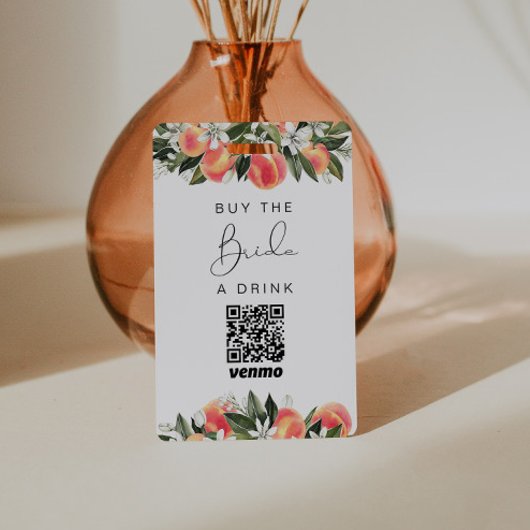 SAVANNAH 買 Peach the  Bride a Drink QR Code バッジ