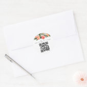 SAVANNAH 買 Peach the  Bride a Drink QR Code ラウンドシール (封筒)